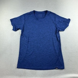 Patagonia Chemise Femme Petit Bleu Capilène Cool Daily Performance Athlétique Tee - Photo 1/7