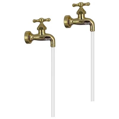  2 Sets Kunststoff Wasserhahn Außenwasserhahn Gartenbrunnen Bewässerungsauslauf - Bild 1 von 4