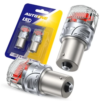 CANBUS 1156 7506 Red LED Brake Tail Light Bulbs for Mercedes-Benz Error Free B - Image 1 of 4