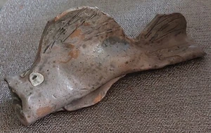 NORTH CAROLINA CATAWBA VALLEY UGLY FISH FACE POTTERY FIGURE - Picture 1 of 18
