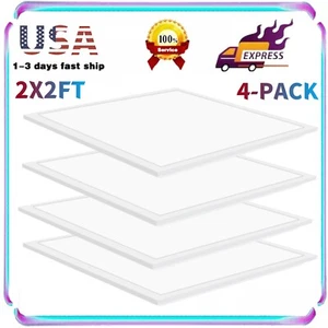 4 Pack 2x2 LED Flat Panel Light Drop Ceiling 0-10V Dimmable,100-277V, ETL Listed - Picture 1 of 21