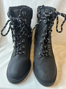 NWOT Dolce Vita Sherman Womens Faux Fur Lined Wedge Ankle Boots Size 11 - Picture 1 of 20