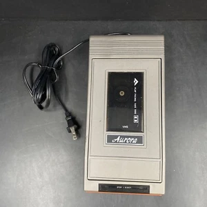 Vintage Aurora VHS Rewinder Video Tape Cassette Rewind 1 Way Auto Decor 80s VCR - Picture 1 of 5