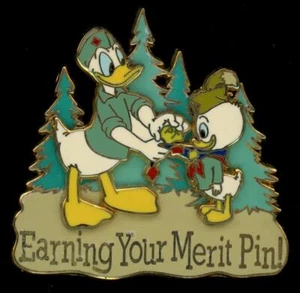 DLR Trading Nights 2007 Earning Your Merit Pin Donald Neffe LE 500 Disney Pin - Bild 1 von 1