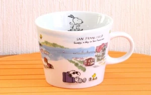 Peanuts Snoopy porcelain world design large mug cup 340ml San Francisco - Picture 1 of 5