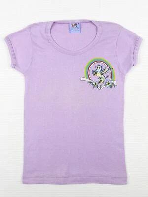Camiseta De Colección OCEAN PACIFIC OP PEGASUS RAINBOW Para Mujer Años 70 Babydoll Surf EE. UU. S Foto 1 de 4