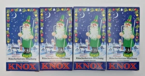 4 NEW VARIETY BOXES of Knox Incense Cones: Pine Sandalwood Myrrhe Scent 24/Box - Picture 1 of 9
