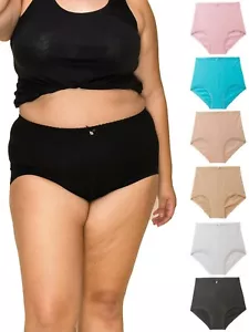 Women's Underwear Light Control Comfortable Brief Girdle Panties Multi-Pack - Picture 1 of 8