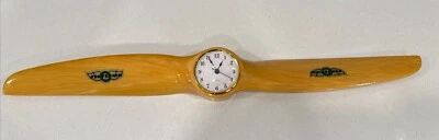 SENSENICH WOOD PROPELLER 29" W/QUARTZ CLOCK NOT AIRWORTHY AJ7079 - Image 1 of 4