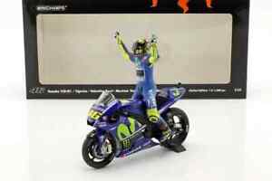 1:12 Minichamps V Rossi Yamaha + Figure Figurine Winner Assen 2017 122173146 New