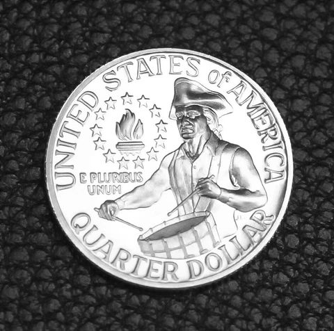1976 S Washington Silver Proof Bicentennial Quarter US Mint Proof Set Coin Cover