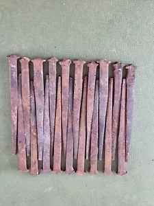 20 Antique 1889 Floor clasp cut iron Nails, 3" long, old new stock - Picture 1 of 7