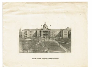 2 Brochures SIGNED by MASSACHUSETTS GOV. FRANK G. ALLEN - "STATE HOUSE, BOSTON" - Picture 1 of 4