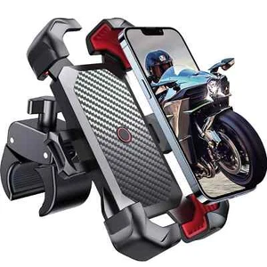 Motorcycle Bike Phone Mount 100Mph Military Anti-Shake Auto Lock 4.7-7" Phone - Picture 1 of 9