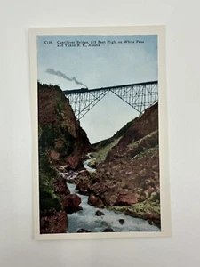 Vintage Alaska HHT Postcard, Cantilever Bridge, White Pass & Yukon Train NOS - Picture 1 of 2