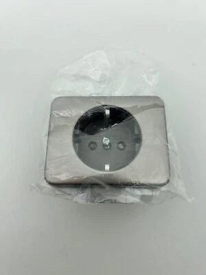 Busch Jaeger Alpha nea exclusive platin Einsatz für UP Steckdose neu - Bild 1 von 2