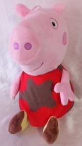 Peppa Pig Plüsch mit Schlammspritzer Shirt 15 Zoll Kinder Stofftier - Bild 1 von 9