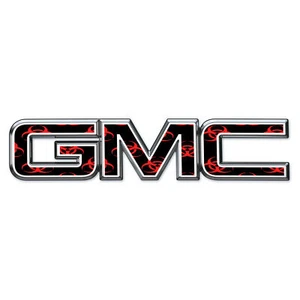 CJ 07-17 GMC Sierra Yukon BIOHAZARD Front Grill Emblem Overlay Decal /1168 - Picture 1 of 1