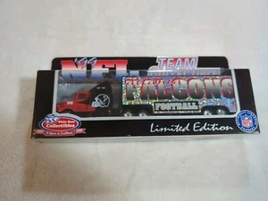 NFL Atlanta Falcons White Rose Collectibles Truck Trailer 1999 Team New Diecast - Picture 1 of 2