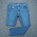 Mott & Bow Jeans Womens 30x32 Blue Boyfriend Hemp Blend Stretch Flat Front **
