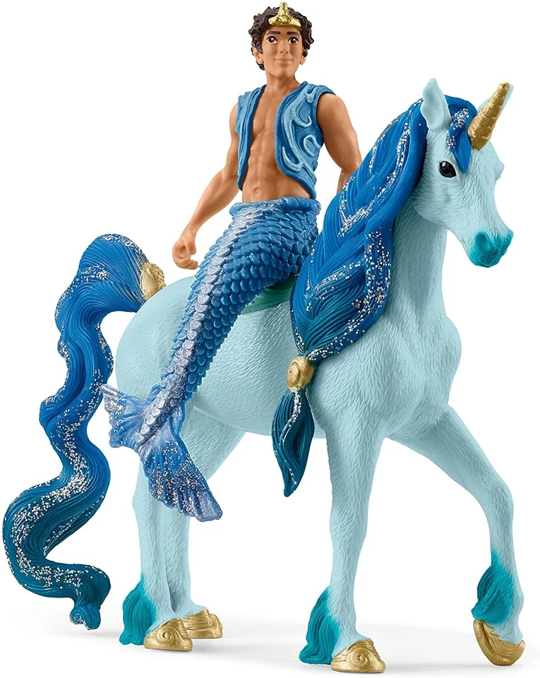 SCHLEICH - Figurine de l'univers Bayala - Aryon et sa licorne -  - SHL70718 - Photo 1/1