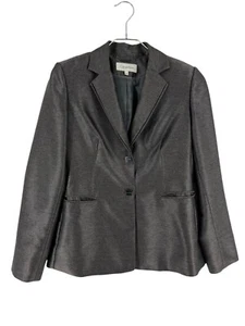 CALVIN KLEIN Grey Blazer Jacket Women Size 6 - XS - Picture 1 of 9
