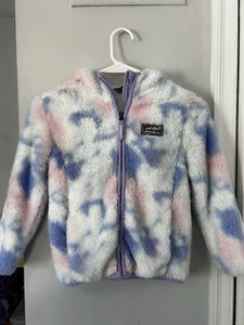 Eddie Bauer Girls' Pastel Sherpa Hoodie Jacket Full Zip Size XS 5/6 - Picture 1 of 6
