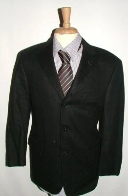 BLAZER SARAR MASCULINO TAMANHO 40 R LÃ WS PRETO SÓLIDO #315 - Imagem 1 de 4
