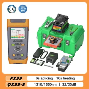 6 Motors FX39 Fusion Splicer & QX55-S 1310/1550nm, 32/30dB OTDR Kit - Picture 1 of 19