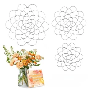 Soporte Organizador de Flores, 3 Piezas Flor Rana para Arreglo Acero Inoxidable NUEVO - Imagen 1 de 2