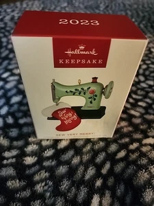 2023 Punze Andenken Ornament Nähen sehr fröhlich! Nähmaschinenstrumpf - Bild 1 von 4