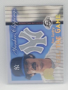 2000 Fleer Yankees Clippings Ron Guidry Jersey Relic Feel the Game - Bild 1 von 2