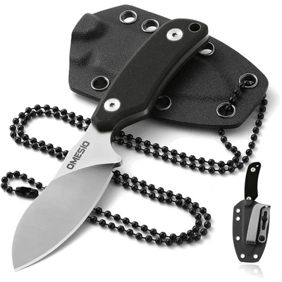 EDC Messer Nessmuk Neck Knife 42a konform G10 Full Tang D2 Stahl - Bild 1 von 4