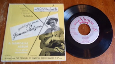 Jimmie Rogers Yodelingly Yours Vol. 2 Ballads By Jimmie Rogers 7'' Country EP 45 - Imagem 1 de 2