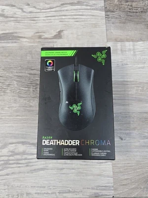 Razer DeathAdder Chroma - Multi-Color Ergonomic Gaming Mouse - 10,000 DPI New - Image 1 of 4