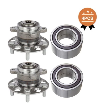4Pcs Wheel Hub Bearing For 2005-2007 Honda Accord FWD 2004-2008 Acura TSX Foto 1 de 4