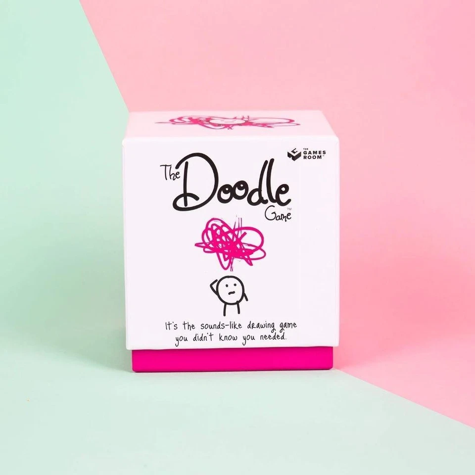 The DOODLE Drawing Guessing Guess Family Kids Party Fun Game Gift 3 Players