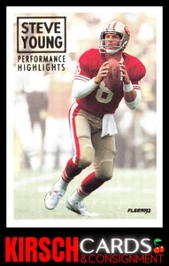 Steve Young 1993 Fleer #7 Steve Young: Performance Highlights - Picture 1 of 2