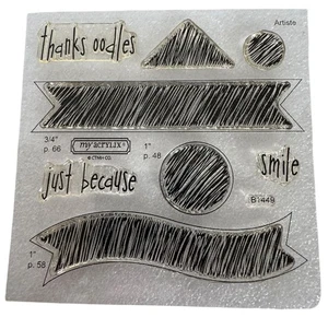 CTMH My Acrylix Acryl Stempelset Oodles of Doodles Flair Scribble Formen B1449 - Bild 1 von 13