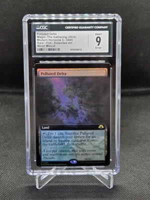 MTG Modern Horizons 3 ERROR Foil Borderless Polluted Delta 0465 CGC Mint 9 - Image 1 of 2