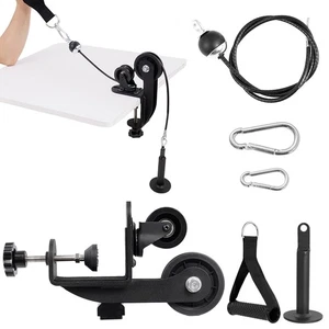 Puleggia fitness cavo cavo puleggia corda tricipite attrezzatura fitness palestra set - Foto 1 di 9