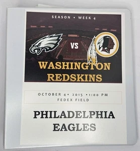 Washington Redskins Vs Philadelphia Eagles Coach Randy Jordan Playbook 10/4/2015 - Picture 1 of 12