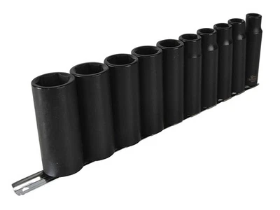 Teng 1/2in Drive Metric Deep Impact Socket Set 6 Point 10 Piece 9126 - Image 1 of 3