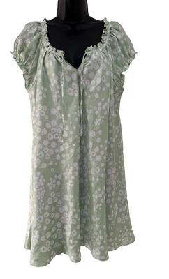 ¡De colección!‎ Camisón Oscar de la Renta Ropa de dormir Grande Floral Manga Corta Foto 1 de 4