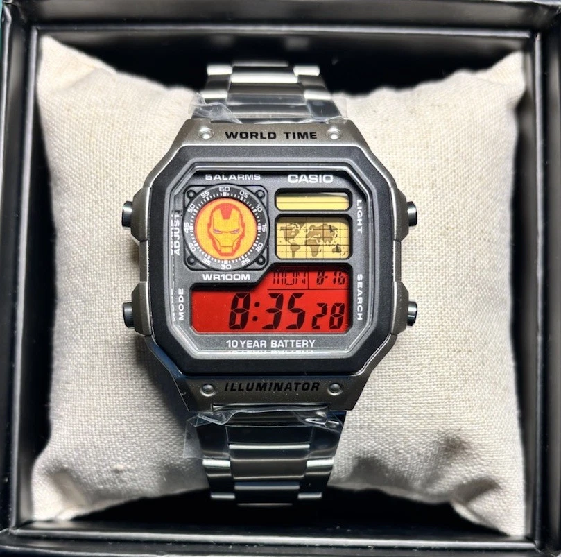 «Железный человек» | 🔴🟠| Специальный CASIO AE-1200WHD-1A | Royale | металлический часы MOD - Изображение 1 из 4