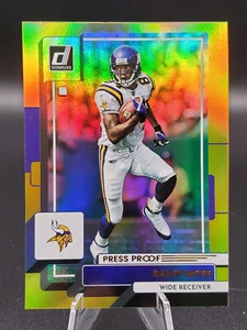Randy Moss Minnesota Vikings 2022 Donruss Pressa olografica oro Premium - Foto 1 di 1