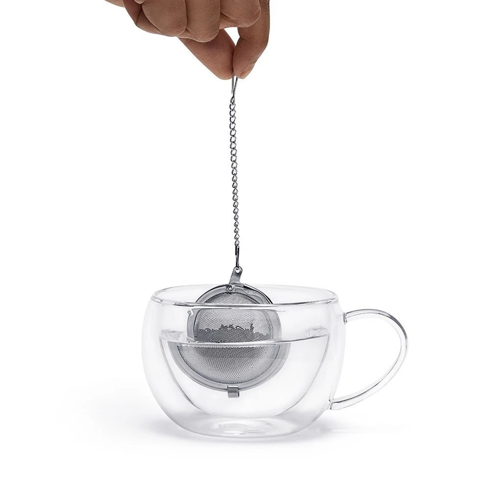 Tea Infuser Ball Mesh Loose Leaf Herb Strainer Stainless Steel Secure Locking