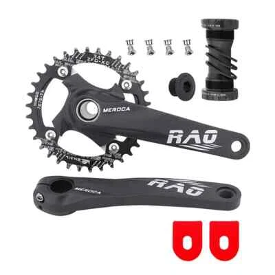 Mountain Bike Crank 170mm BB 104BCD 34T 36T 38T Bicycle Chainring MTB Crank Set - Image 1 of 4