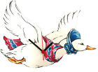 Beatrix Potter Peter Rabbit - Flying Jemima Puddleduck Clock - BP17-C