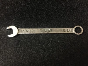 Llave combinada Dunlap pequeña vintage 7/32 - 15/64 -- "Coleccionable" - Imagen 1 de 6